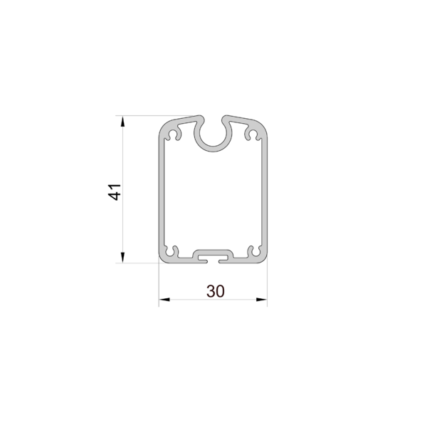Aluminium Beschwerungsleiste
